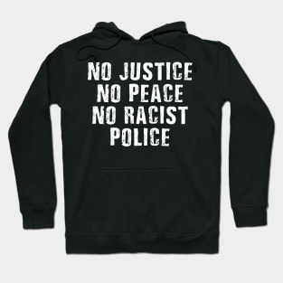 Justice Peace Police Black Lives Matter BLM Hoodie